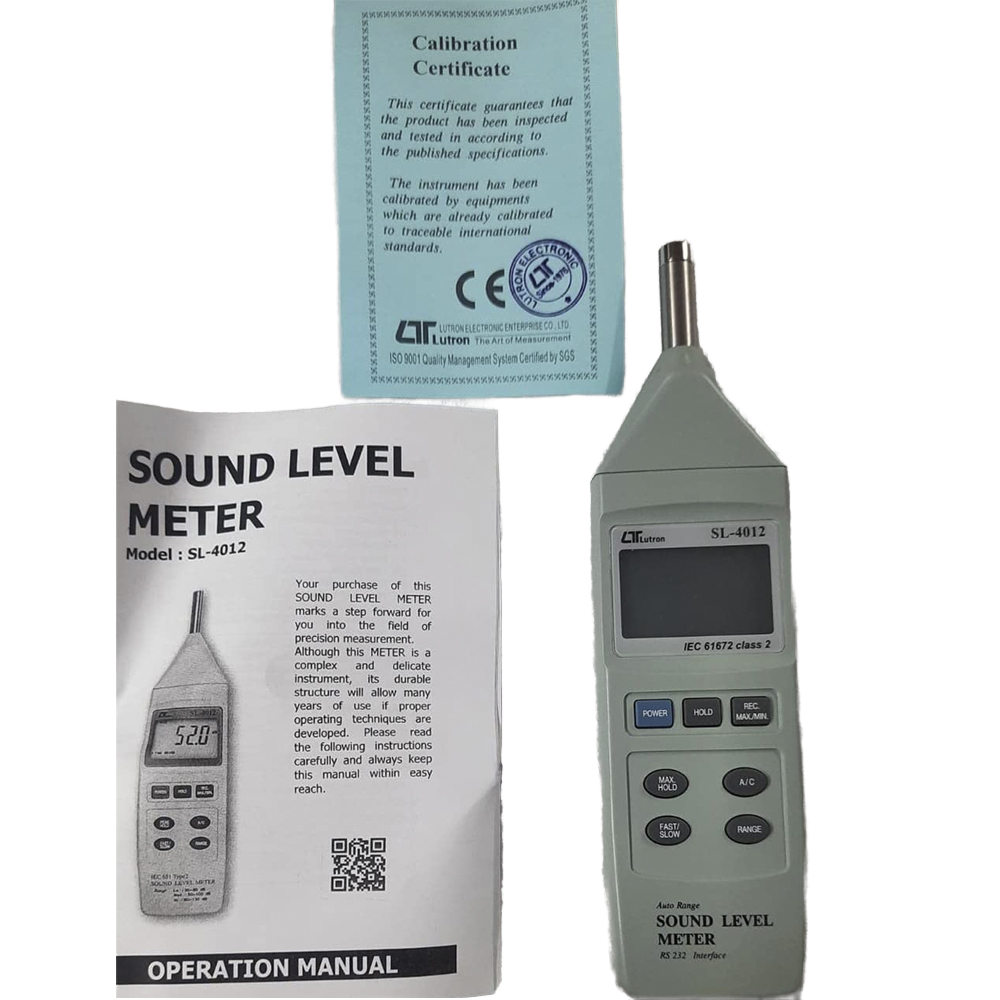 Lutron SL-4012 Digital Sound Level Meter Class 2 Noise Meter Range 30 ...